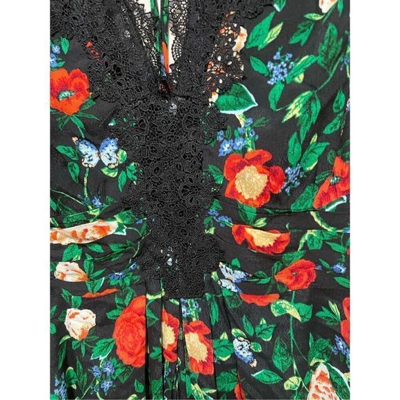 Anthropologie Lacy V-Neck Mini Dress Size 4 - Picture 7 of 9